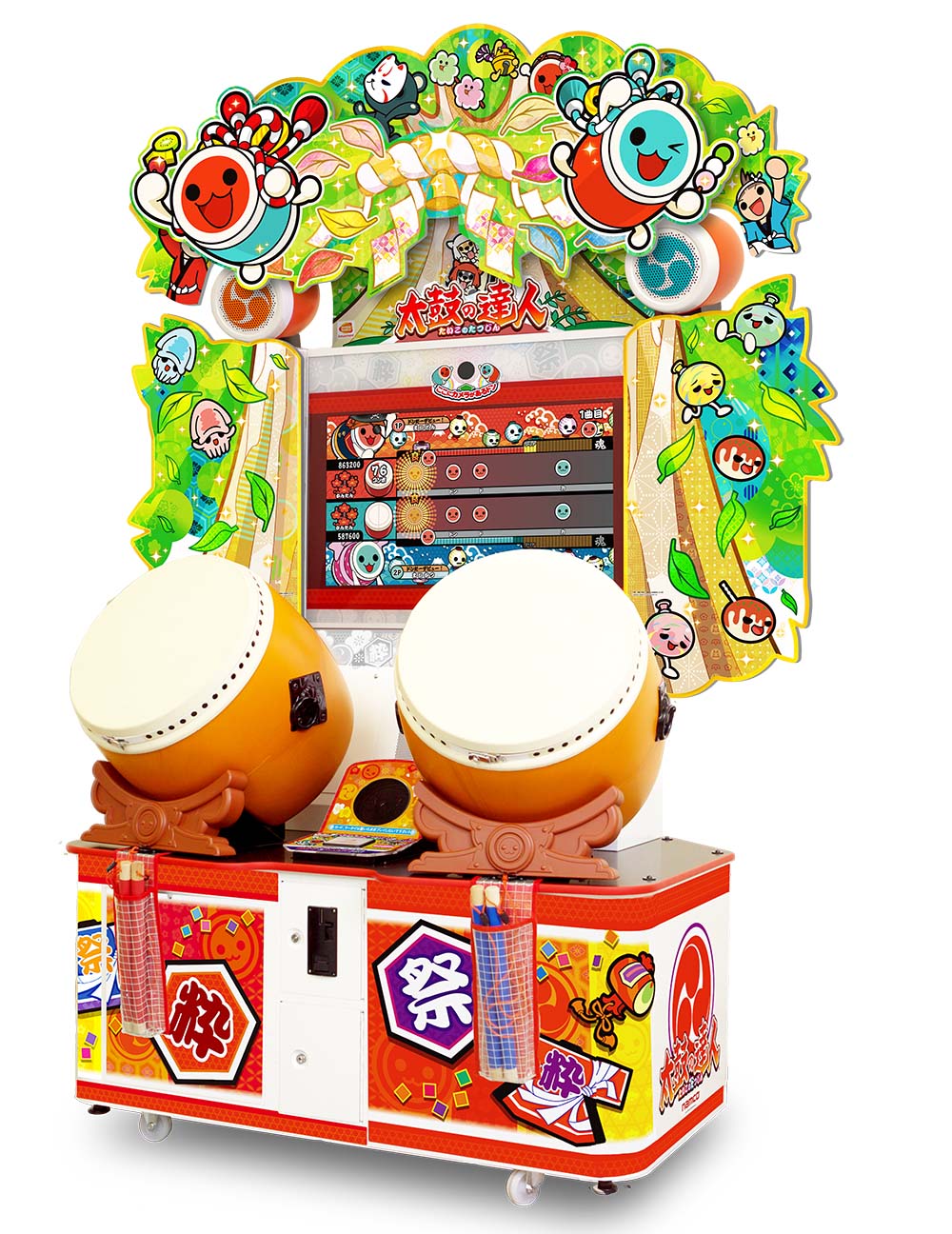 太鼓の達人グリーン装飾 | mdh.com.sa